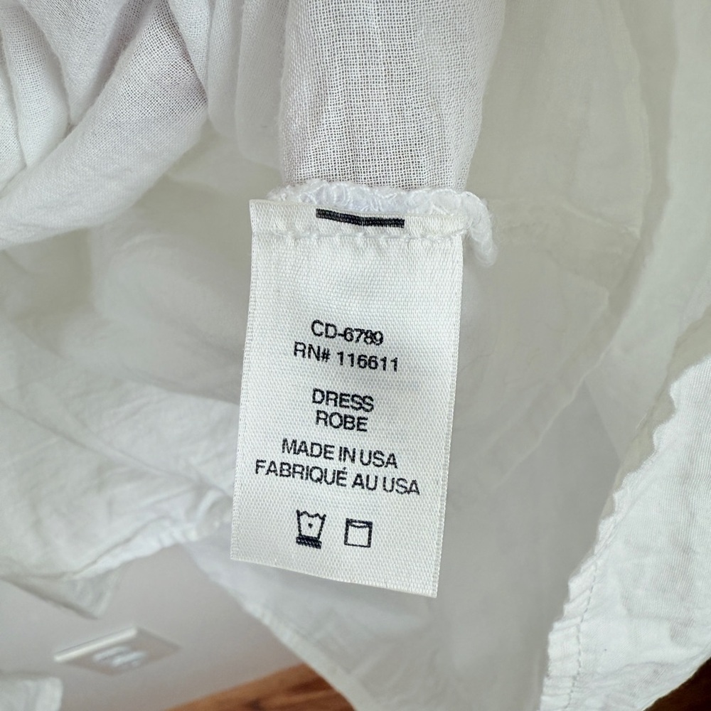 NWT Anthropologie AMADI Poplin Cordelia Puff Sleeve Minimalist Tiered Shirtdress - Picture 8 of 9